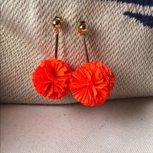 J. Crew Pom Pom Earrings